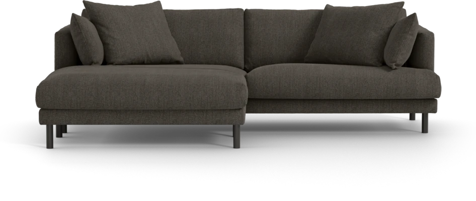 Harper - 4-sits med schäslong XL vänster - Brun