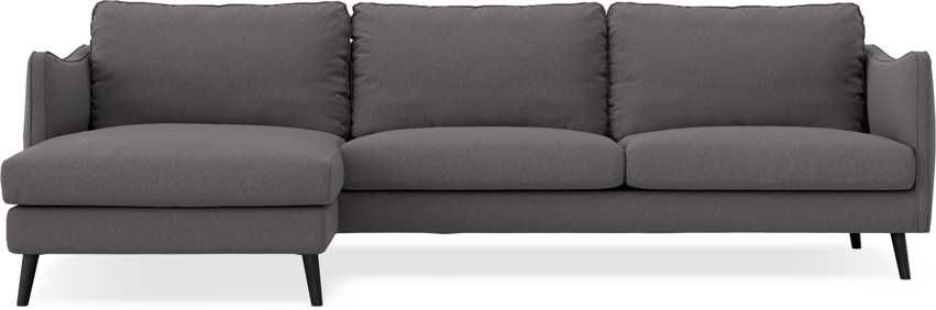 Madison - 3-sits soffa med schäslong vänster - Grå