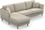 Eden - 2,5-sits soffa med schäslong - Beige