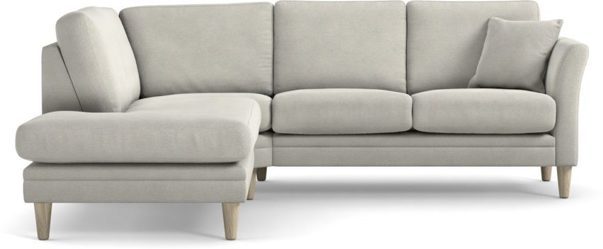 Eden - 2-sits soffa med divan - Grå