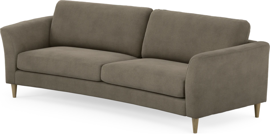 Bridge - 3-sits soffa svängd - Beige
