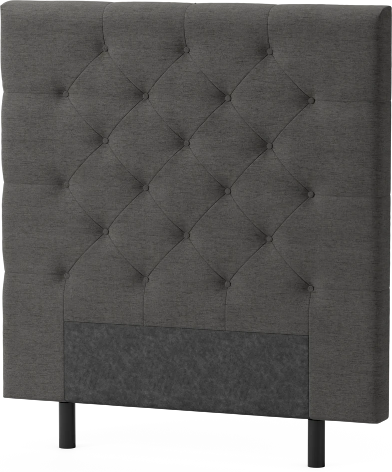 Delux Pikerad - Sänggavel, 90-210 cm - Grå