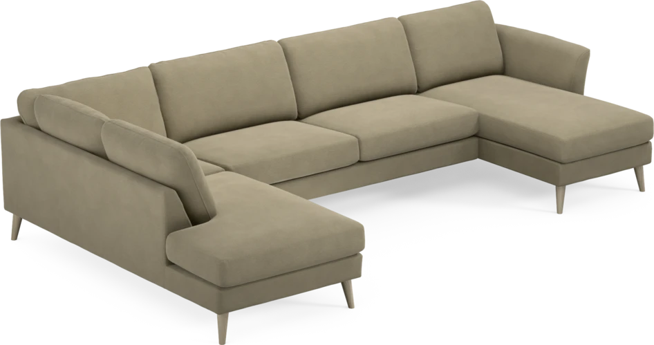 Bridge - 3-sits soffa med divan vänster och schäslong höger - Beige