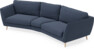 Madison - 3-sits soffa svängd, 90 cm - Blå