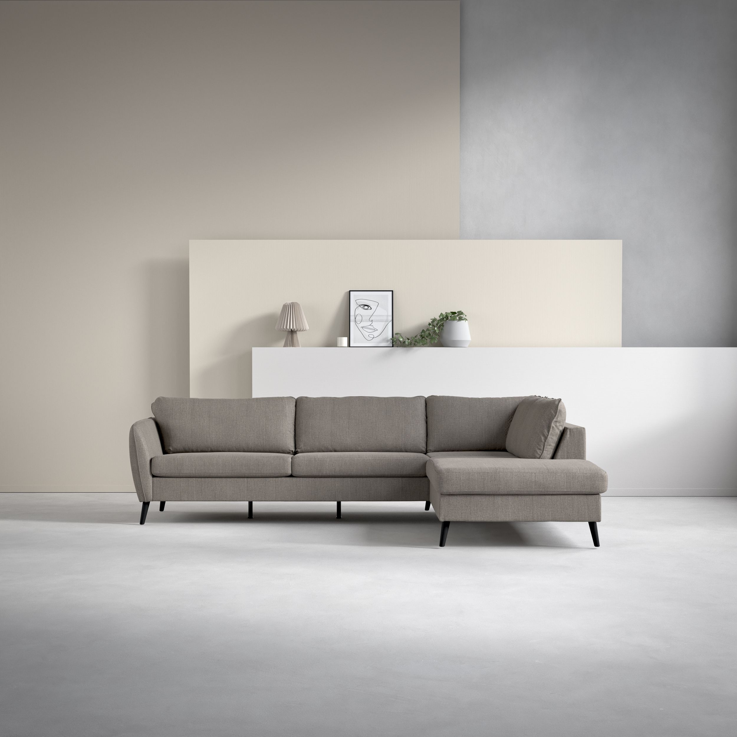 County - 2,5-sits soffa med divan höger - inspiration