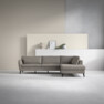 County - 2,5-sits soffa med divan höger - Brun