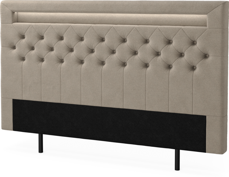 New York led - Sänggavel, 90-210 cm - Beige