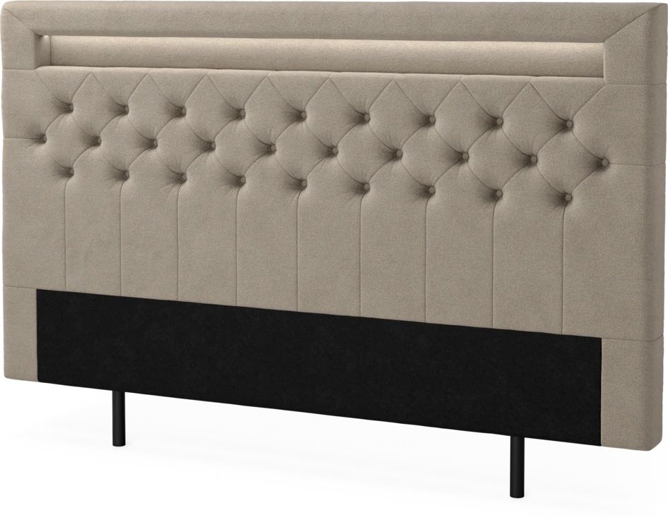 New York led - Sänggavel, 90-210 cm - Beige