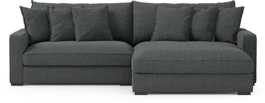 Rossi - 2-sits soffa med schäslong XL höger - Grå