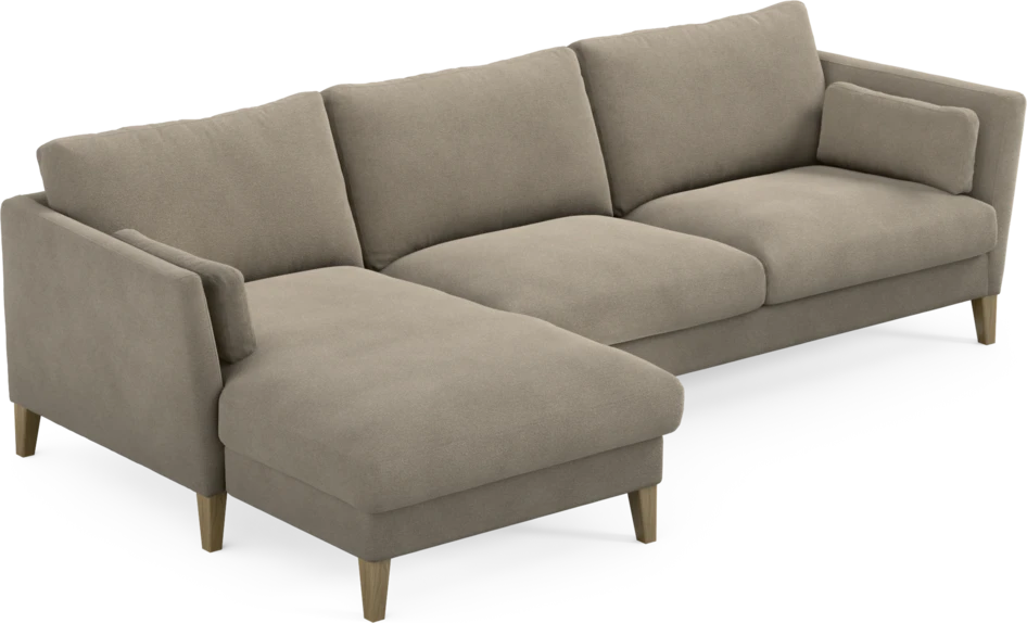 Winston - 3-sits soffa med schäslong, vändbar - Beige