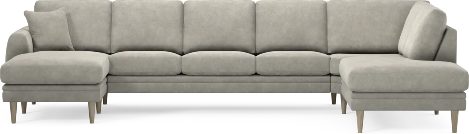 Eden - 3-sits soffa med schäslong vänster och divan höger - Grå