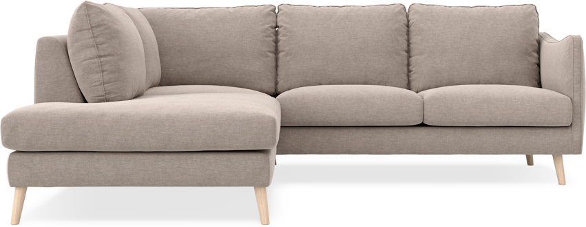 Madison - 2-sits soffa med divan vänster - Beige
