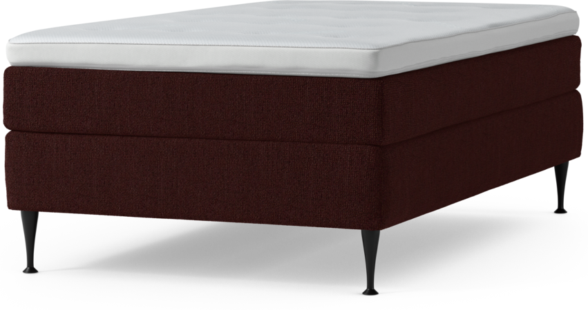 Delux Sense - Kontinentalsäng, enkelsäng 120 cm med bäddmadrass och sängben