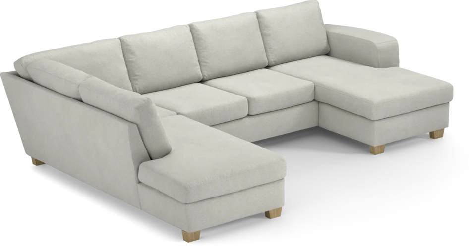 Friday - 3-sits soffa med divan vänster och schäslong höger - Vit