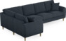 Eden - Hörnsoffa, 1+3-sits - Blå