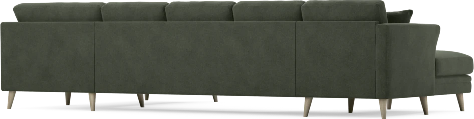 Eden - 3-sits soffa med schäslong vänster och divan höger - Grön