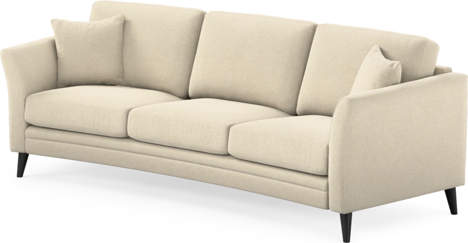 Eden - 3-sits soffa svängd - Beige