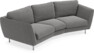 Madison - 3-sits soffa svängd, 70 cm - Grå