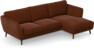 Madison - 2-sits soffa med schäslong höger - Orange