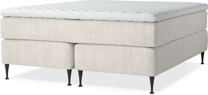 Delux Exclusive, Kontinentalsäng, dubbelsäng med bäddmadrass och sängben