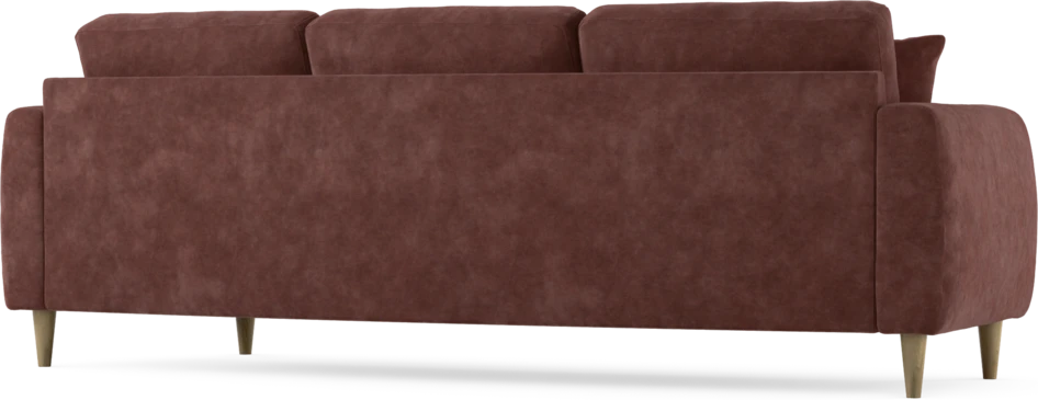 Eden - 3-sits soffa svängd - Röd