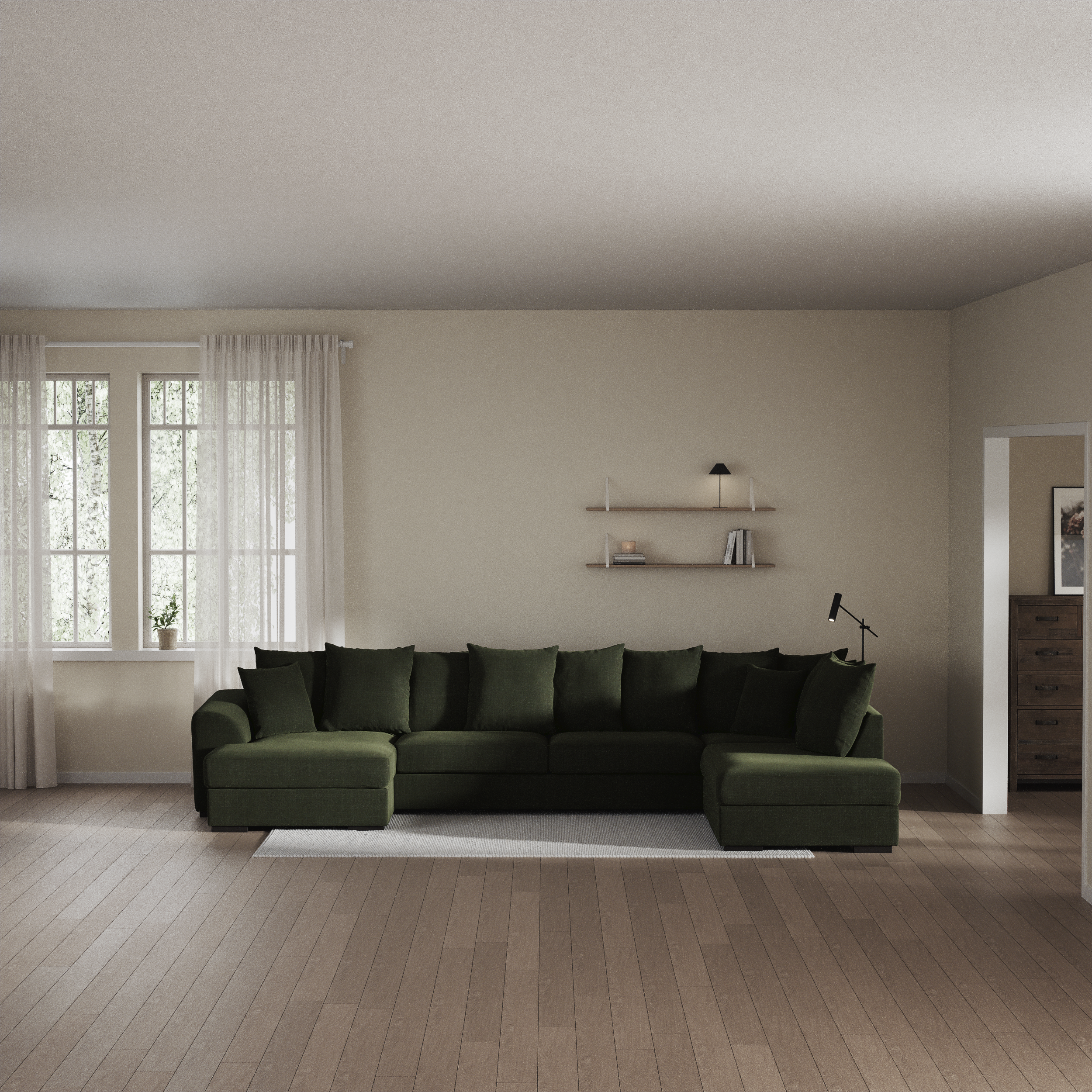 Town - 3-sits soffa med divan höger och schäslong vänster - inspiration
