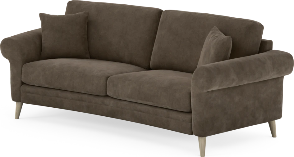 Eden - 2,5-sits soffa svängd - Brun