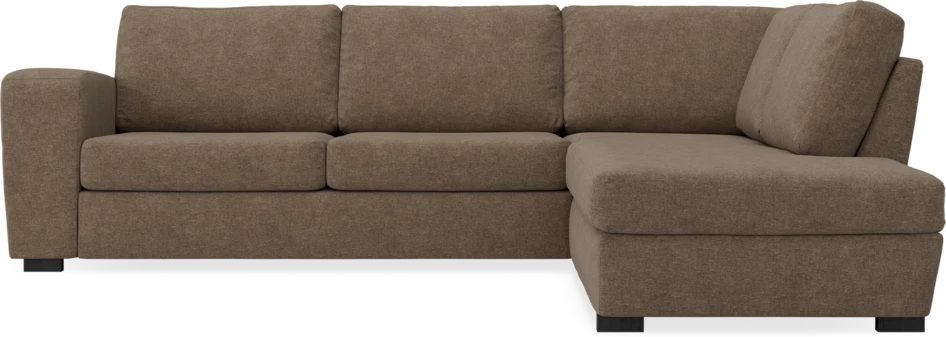 Friday - 2,5-sits soffa med divan höger - Brun