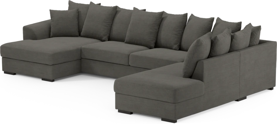 Town - 3-sits soffa med divan höger och schäslong vänster - Grå
