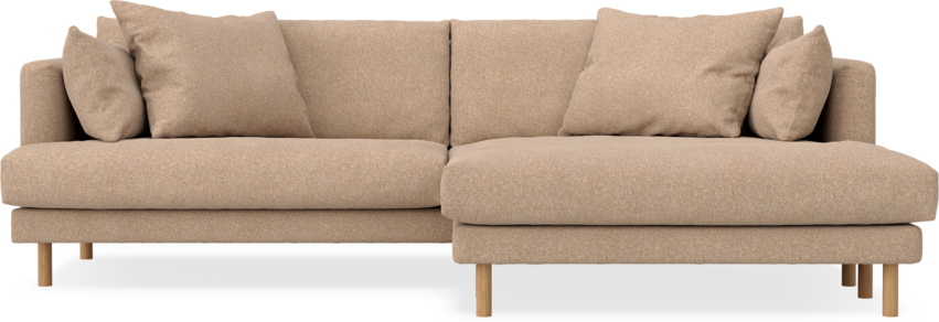 Harper - 4-sits med schäslong XL höger - Gul