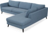 County - 2,5-sits soffa med divan höger - Blå