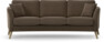 Eden - 3-sits soffa svängd - Brun