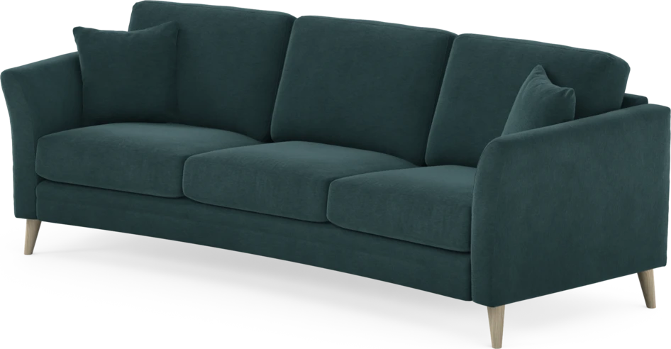 Eden - 3-sits soffa svängd - Blå