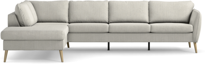 County - 3-sits soffa med divan vänster - Grå