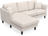 Eden - 2-sits soffa med schäslong - Beige