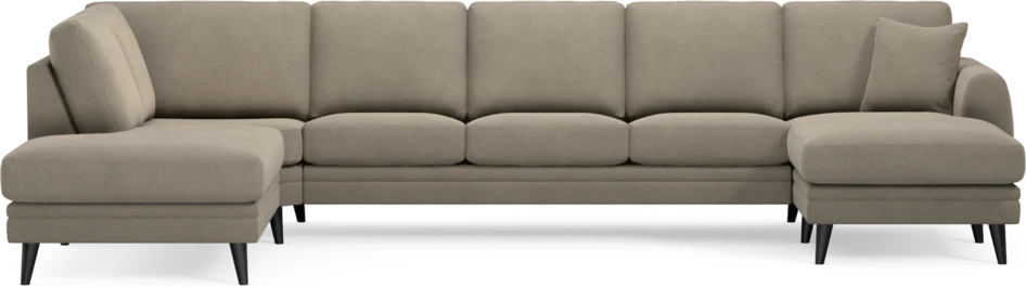 Eden - 3-sits soffa med divan vänster och schäslong höger - Beige