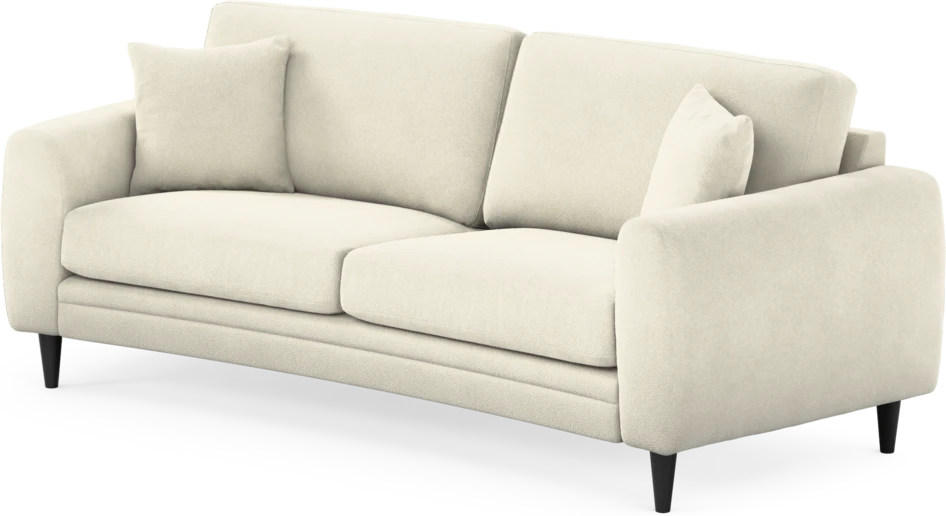 Eden - 2,5-sits soffa svängd - Vit