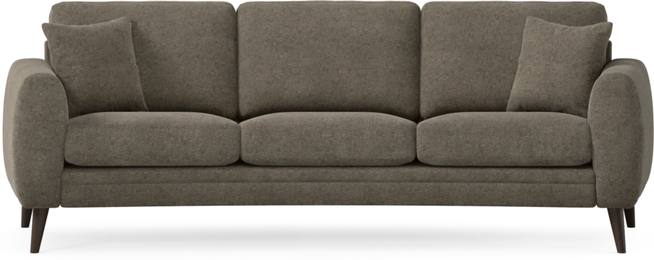 Eden - 3-sits soffa svängd - Brun