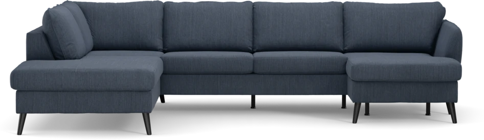 County - 3-sits soffa med divan vänster och schäslong höger - Blå