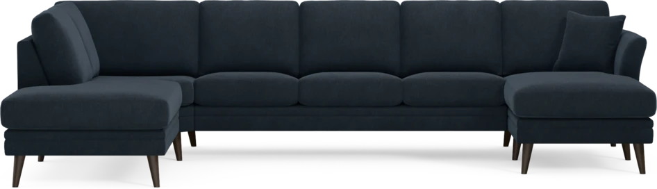 Eden - 3-sits soffa med divan vänster och schäslong höger - Blå