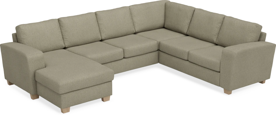 Friday - Hörnsoffa, 3+2-sits med schäslong vänster - Beige