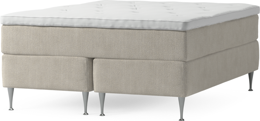 Delux Exclusive - Kontinentalsäng, dubbelsäng med bäddmadrass och sängben