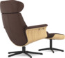 Timeout - Fåtölj och fotpall - Brun