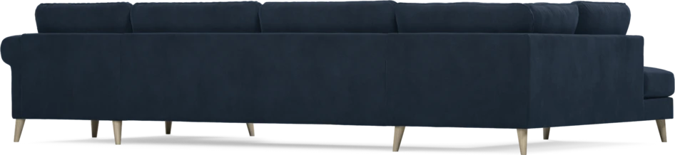 Bridge - 3-sits soffa med divan vänster och schäslong höger - Blå