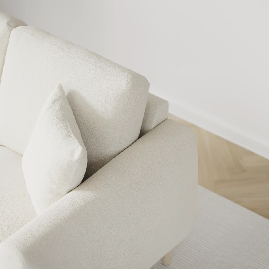 Eden - 2,5-sits soffa - Vit