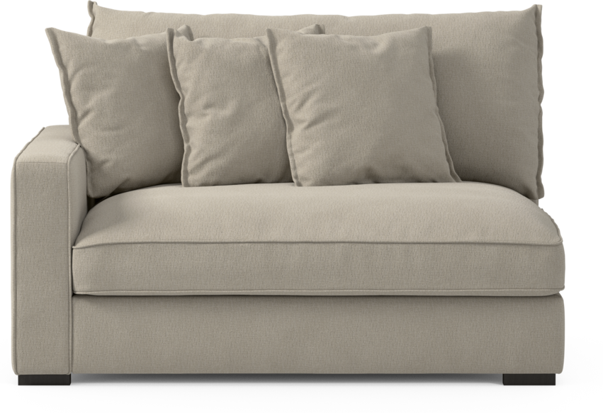 Rossi - 2-sits med armstöd vänster - Grå