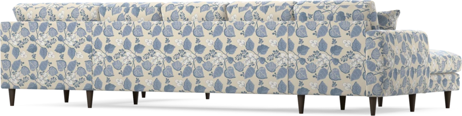 Eden - 3-sits soffa med schäslong vänster och divan höger - Flerfärgad