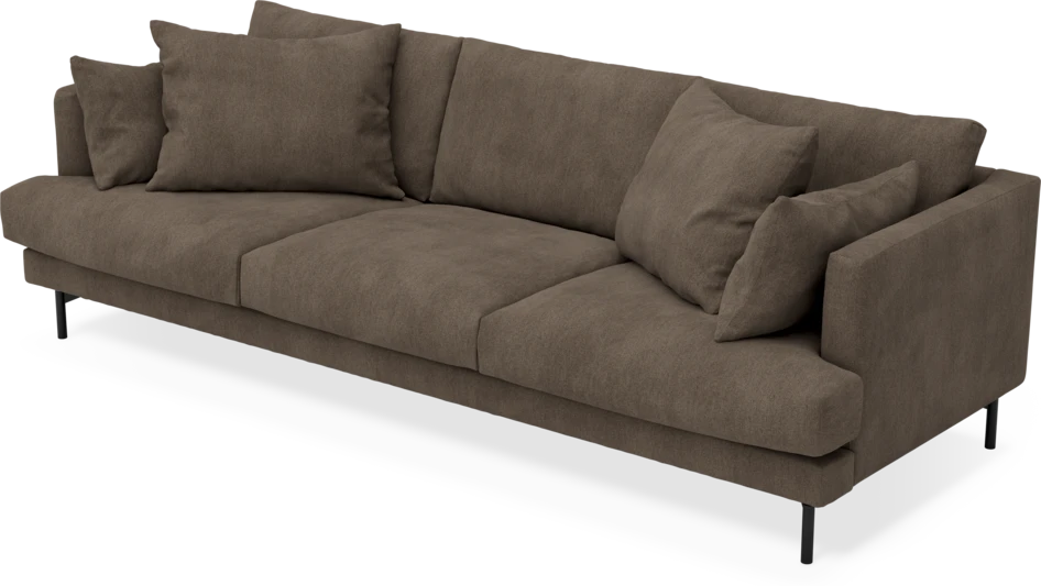 Harper - 4-sits soffa - Brun