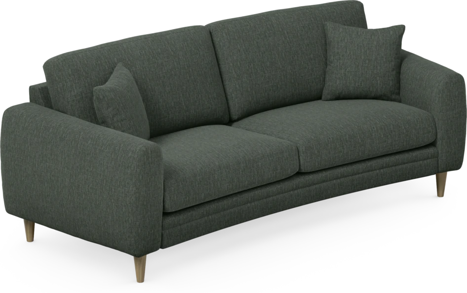 Eden - 2,5-sits soffa svängd - Grön