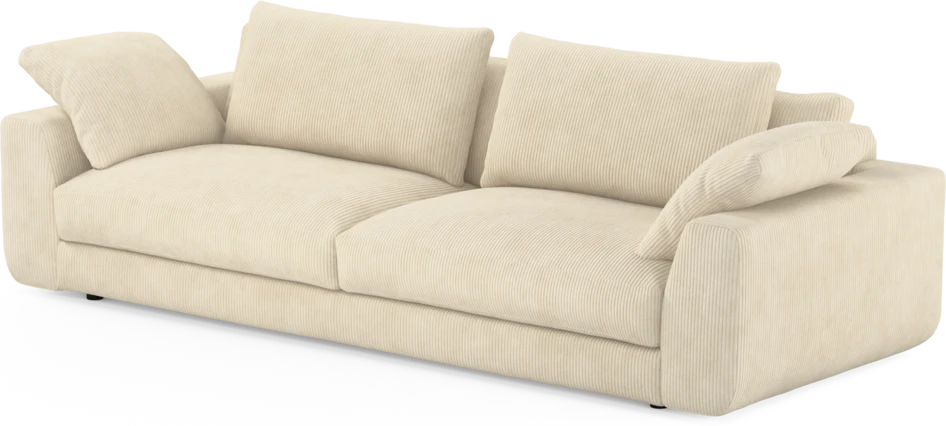 Amie - 4-sits soffa - Vit